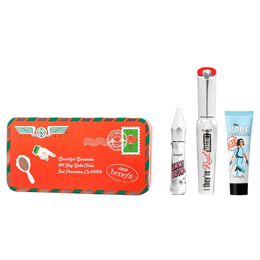 Beauty Benefit Gesicht | Augen & Poren Bestseller Set - Augenbrauengel, Mascara & Primer