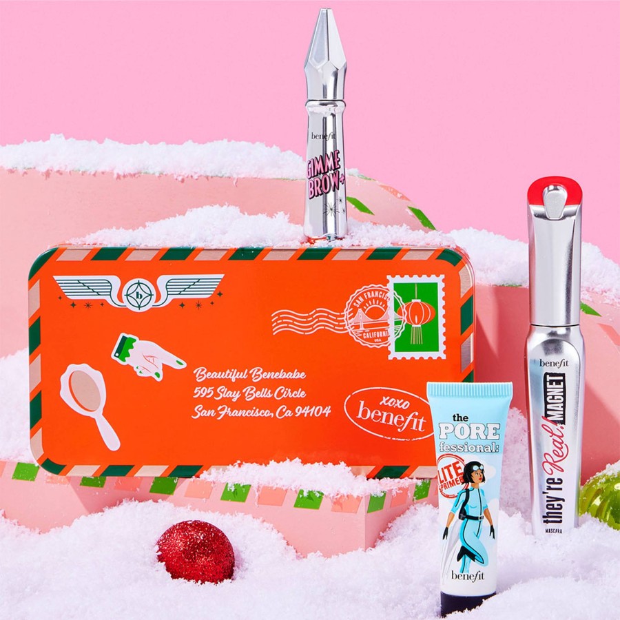 Beauty Benefit Gesicht | Augen & Poren Bestseller Set - Augenbrauengel, Mascara & Primer