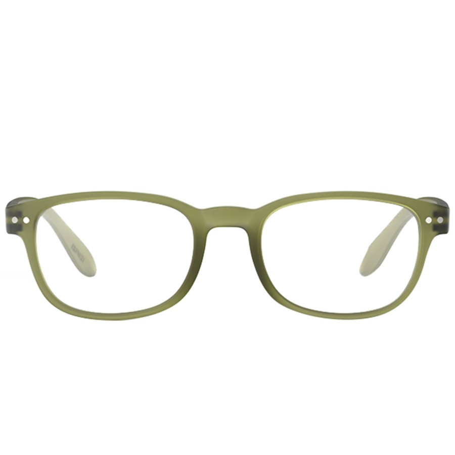 Damen Izipizi Lesebrillen | Lesebrille #B Tailor Green +1