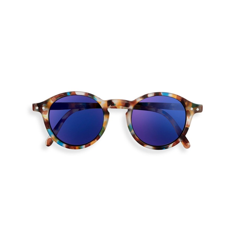 Damen Izipizi Brillen & Sonnenbrillen | Junior Sun #D Blue Tortoise Blue Mirror Lenses +0.