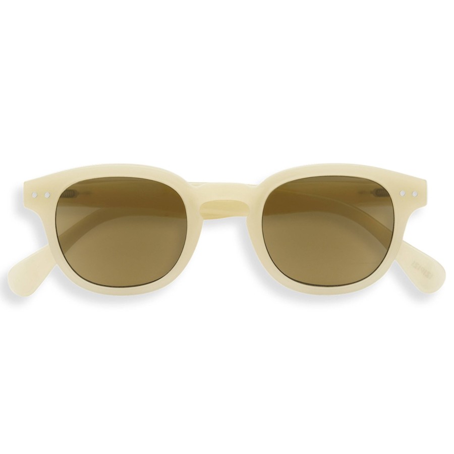 Damen Izipizi Lesebrillen | Sonnenbrille #C Glossy Ivory +1.00