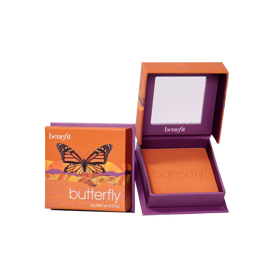 Beauty Benefit Gesicht | Butterfly Rouge In Orange Mit Goldschimmer