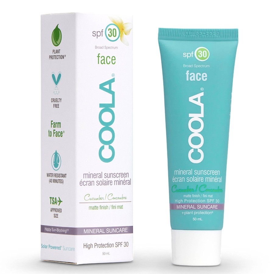 Beauty Coola Sonnenpflege | Mineral Face Moisturizer Spf 30 Matte Finish Cucumber