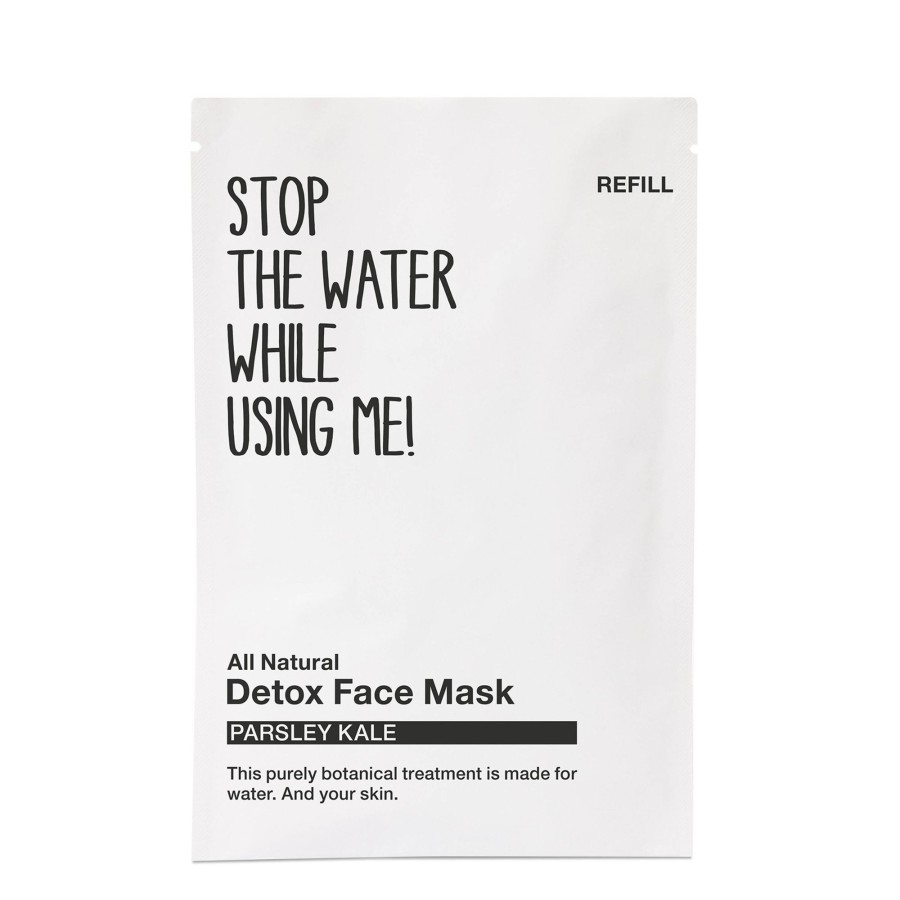 Beauty Stop The Water While Using Me! Masken | All Natural Parsley Kale Detox Face Mask, Refill Sachet