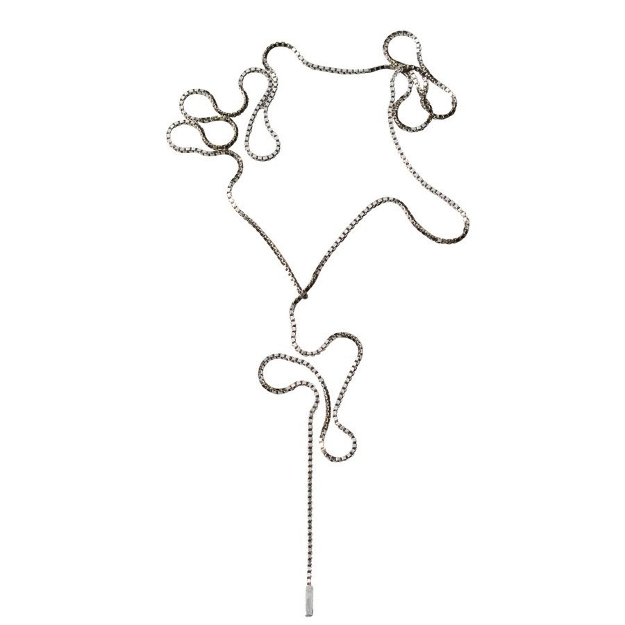 Damen Saskia Diez Abendmode | Fringe Necklace Silver