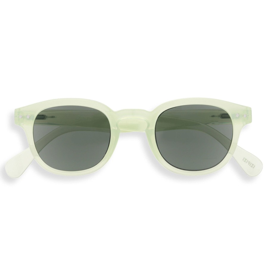 Damen Izipizi Lesebrillen | Sonnenbrille #C Quiet Green +1.00