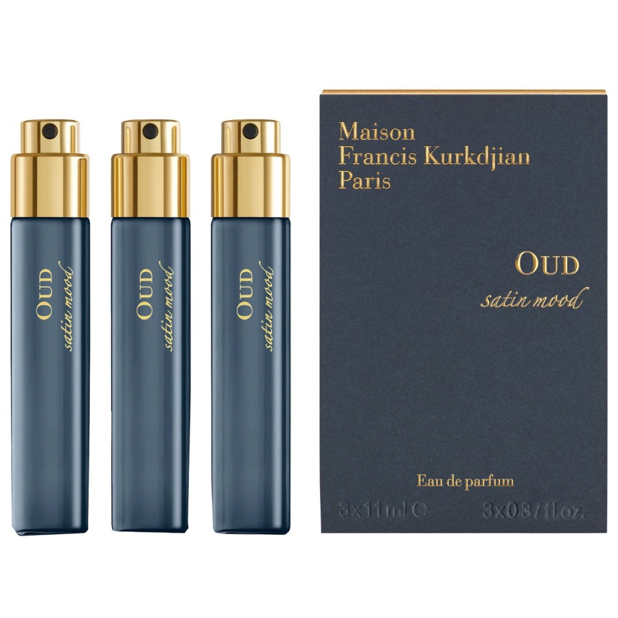 Beauty Maison Francis Kurkdjian Damen-Dufte | Travel Oud Satin Mood Eau De Parfum Refills 3 X 11Ml 33Ml