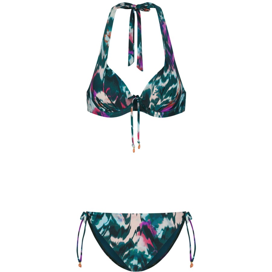 Damen Cyell Bademode | Bikini Ikat Teal